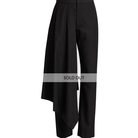 Deveaux Pants - Deveaux New York Asymmetric Skirt Pants in Black - Size 02 / XS